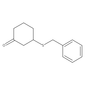 Cyclohexanone, 3-[(phenylmethyl)thio]-, (S)-结构式