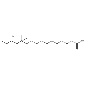 N-Butyl-10-carboxy-N,N-dimethyldecan-1-aminium bromide结构式