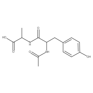 N-Acetyl-L-tyrosyl-D-alanine Structure