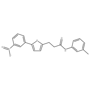 3-(5-(3-Nitrophenyl)furan-2-yl)-N-(m-tolyl)propanamide结构式