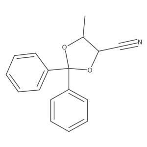 (4S,5S)-5-Methyl-2,2-diphenyl-1,3-dioxolane-4-carbonitrile Structure