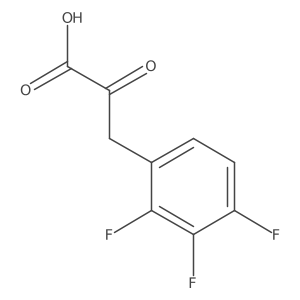 2-Oxo-3-(2,3,4-trifluorophenyl)propanoic acid Structure