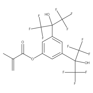 3,5-Bis[2,2,2-trifluoro-1-hydroxy-1-(trifluoromethyl)ethyl]phenyl 2-methyl-2-propenoate Structure