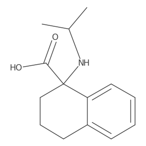 1,2,3,4-Tetrahydro-1-[(1-methylethyl)amino]-1-naphthalenecarboxylic acid结构式