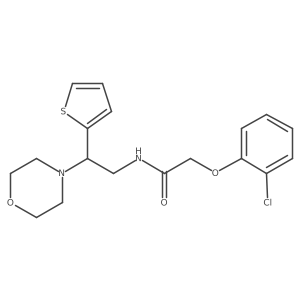 2-(2-chlorophenoxy)-N-[2-(morpholin-4-yl)-2-(thiophen-2-yl)ethyl]acetamide结构式