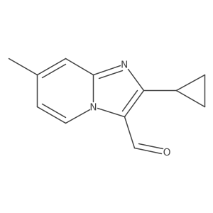 2-Cyclopropyl-7-methylimidazo[1,2-A]pyridine-3-carbaldehyde结构式