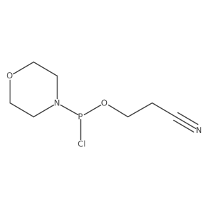 2-Cyanoethyl 4-morpholinylphosphonochloridite结构式