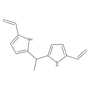 5,5'-(Ethane-1,1-diyl)bis(1H-pyrrole-2-carbaldehyde)结构式