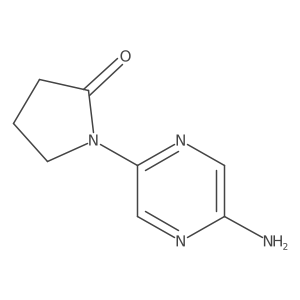 1-(5-Aminopyrazin-2-yl)pyrrolidin-2-one结构式