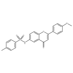 N-[2-(4-methoxyphenyl)-4-oxo-4H-chromen-6-yl]-4-methylbenzenesulfonamide Structure
