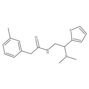 N-(2-(dimethylamino)-2-(thiophen-2-yl)ethyl)-2-(m-tolyl)acetamide Structure
