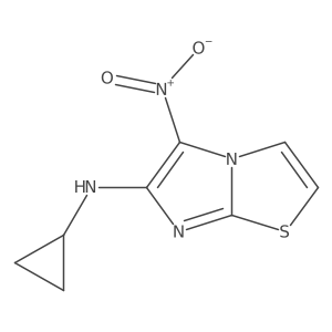 n-Cyclopropyl-5-nitroimidazo[2,1-b]thiazol-6-amine Structure