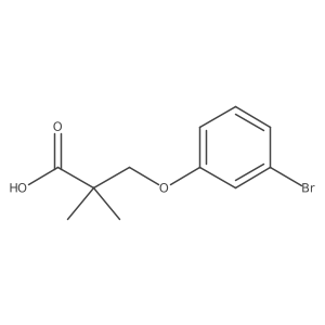 3-(3-Bromo-phenoxy)-2,2-dimethyl-propionic acid Structure