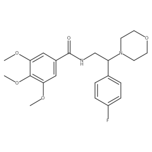 N-(2-(4-fluorophenyl)-2-morpholinoethyl)-3,4,5-trimethoxybenzamide结构式