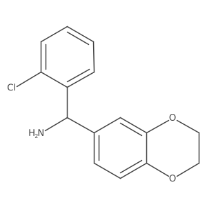(2-Chlorophenyl)(2,3-dihydro-1,4-benzodioxin-6-yl)methanamine Structure