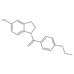 (5-Amino-2,3-dihydro-1H-indol-1-yl)(4-ethoxyphenyl)methanone结构式