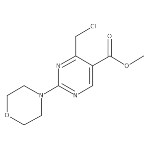 Methyl 4-(chloromethyl)-2-(4-morpholinyl)-5-pyrimidinecarboxylate Structure