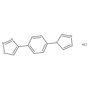 4-[4-(1H-imidazol-1-yl)phenyl]-1,2,3-thiadiazole hydrochloride Structure