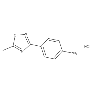 4-(5-Methyl-1,2,4-oxadiazol-3-YL)aniline hydrochloride Structure