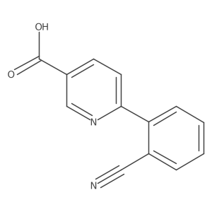 6-(2-Cyanophenyl)nicotinic acid结构式