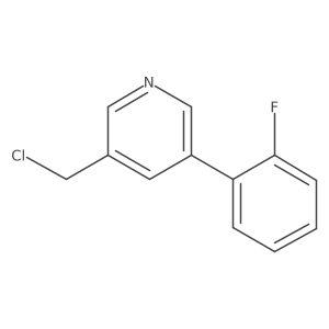 3-Chloromethyl-5-(2-fluorophenyl)pyridine结构式
