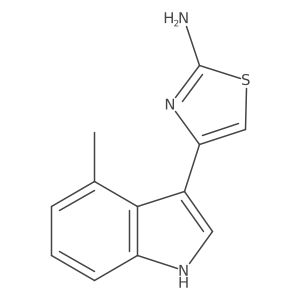 4-(4-Methyl-1H-indol-3-yl)-2-thiazolamine Structure