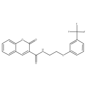 2-oxo-N-(2-(3-(trifluoromethyl)phenoxy)ethyl)-2H-chromene-3-carboxamide Structure