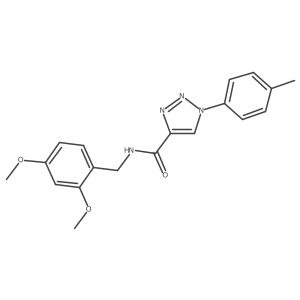 N-(2,4-dimethoxybenzyl)-1-(4-methylphenyl)-1H-1,2,3-triazole-4-carboxamide Structure