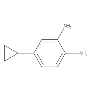 4-Cyclopropylbenzene-1,2-diamine结构式