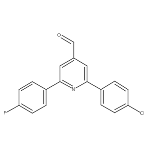 2-(4-Chlorophenyl)-6-(4-fluorophenyl)pyridine-4-carbaldehyde结构式
