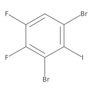 1,3-Dibromo-4,5-difluoro-2-iodobenzene结构式