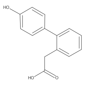 2-[2-(4-Hydroxyphenyl)phenyl]acetic acid结构式