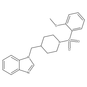 1-{[1-(2-methoxybenzenesulfonyl)piperidin-4-yl]methyl}-1H-1,3-benzodiazole Structure