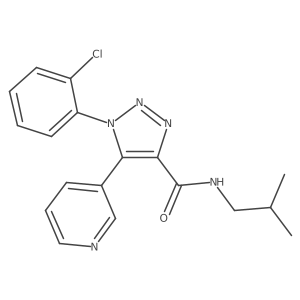 1-(2-chlorophenyl)-N-(2-methylpropyl)-5-(pyridin-3-yl)-1H-1,2,3-triazole-4-carboxamide Structure