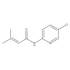 N-(5-chloropyridin-2-yl)-3-methylbut-2-enamide结构式