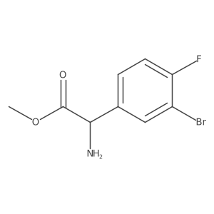 Methyl (S)-2-amino-2-(3-bromo-4-fluorophenyl)acetate Structure