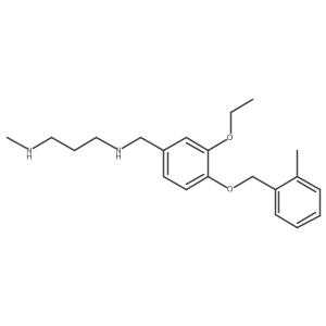 N1-[[3-Ethoxy-4-[(2-methylphenyl)methoxy]phenyl]methyl]-N3-methyl-1,3-propanediamine Structure