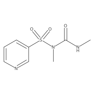 1,3-Dimethyl-1-pyridin-3-ylsulfonylurea Structure