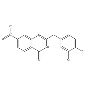 2-(3,4-dichlorobenzyl)-7-nitroquinazolin-4(3H)-one Structure