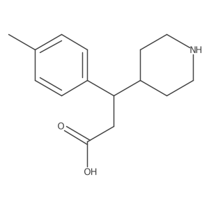 I(2)-(4-Methylphenyl)-4-piperidinepropanoic acid结构式