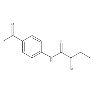 N-(4-acetylphenyl)-2-bromobutanamide Structure