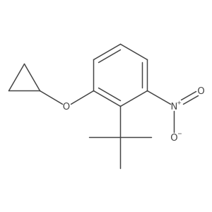 2-Tert-butyl-1-cyclopropoxy-3-nitrobenzene Structure