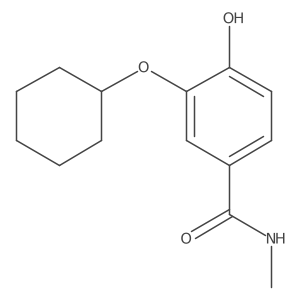 3-(Cyclohexyloxy)-4-hydroxy-N-methylbenzamide结构式