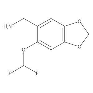 [6-(difluoromethoxy)-2H-1,3-benzodioxol-5-yl]methanamine Structure