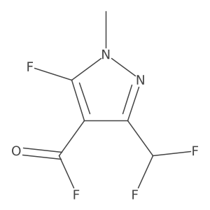 3-(difluoromethyl)-5-fluoro-1-methyl-1H-pyrazole-4-carbonyl fluoride Structure