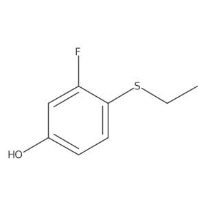 4-Ethylsulfanyl-3-fluorophenol Structure