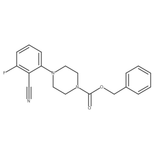 Benzyl 4-(2-cyano-3-fluorophenyl)piperazine-1-carboxylate Structure