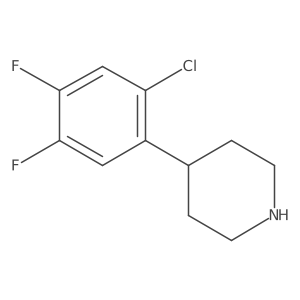4-(2-Chloro-4,5-difluorophenyl)piperidine结构式