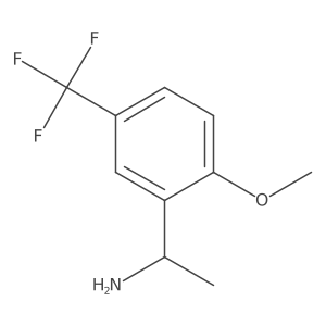 1-[2-Methoxy-5-(trifluoromethyl)phenyl]ethanamine结构式