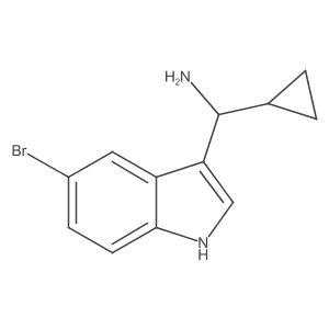 1H-Indole-3-methanamine, 5-bromo-I+/--cyclopropyl-结构式